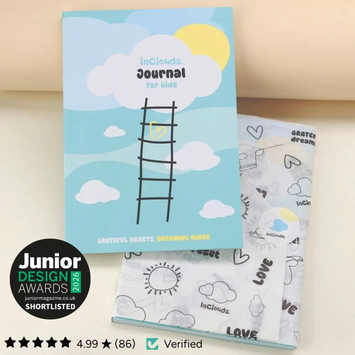 journal with junior design award sticker
